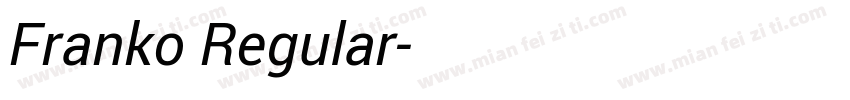 Franko Regular字体转换